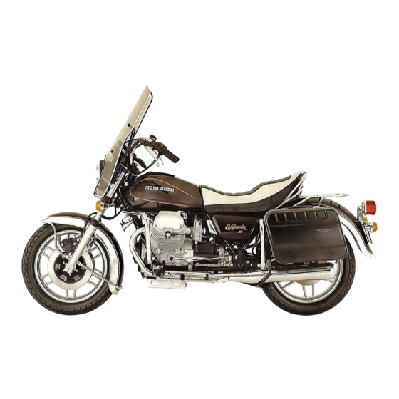 MOTO GUZZI California II Workshop Manual