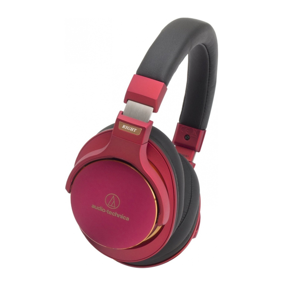 Audio Technica ATH-MSR7 Instruction Booklet