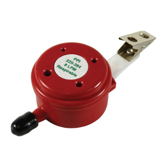 SKC Preloaded Disposable Parallel Particle Impactor Operating Instructions Manual