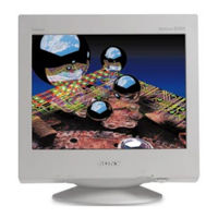 Sony Trinitron CPD-E500 Operating Instructions Manual