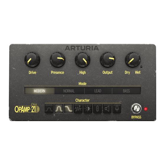 Arturia DIST OPAMP-21 User Manual