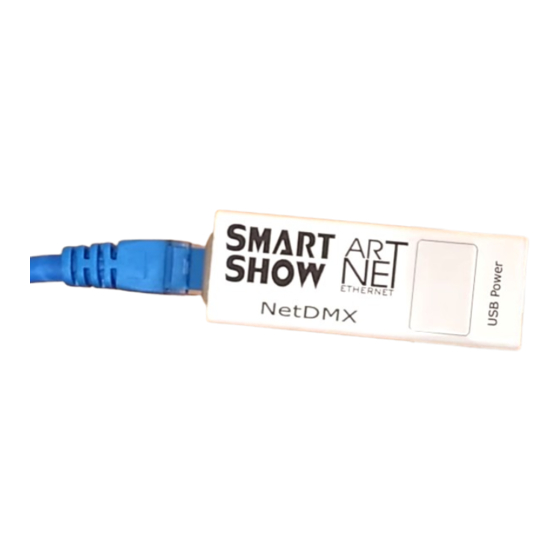 SMART SHOW NetDMX Installation & Use