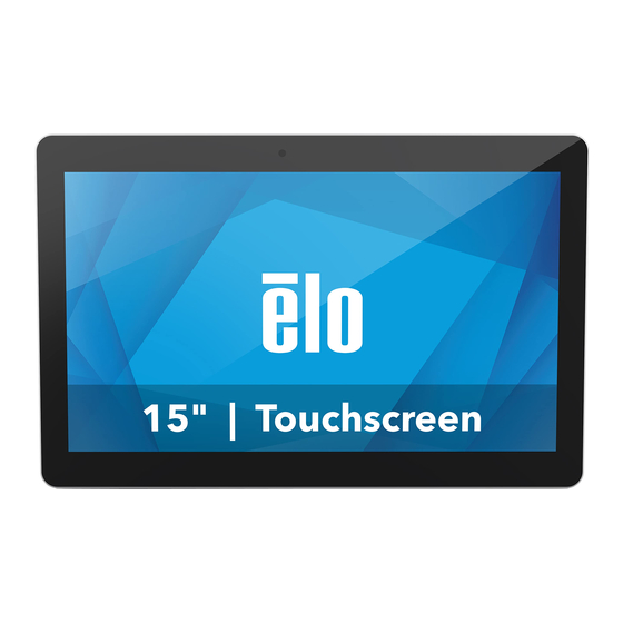 Elo TouchSystems I Series Quick Installation Manual