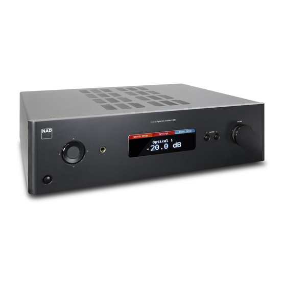 NAD C388 Quick Setup Manual