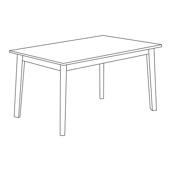 Seconique AUSTIN DINING TABLE Assembly Instructions Manual