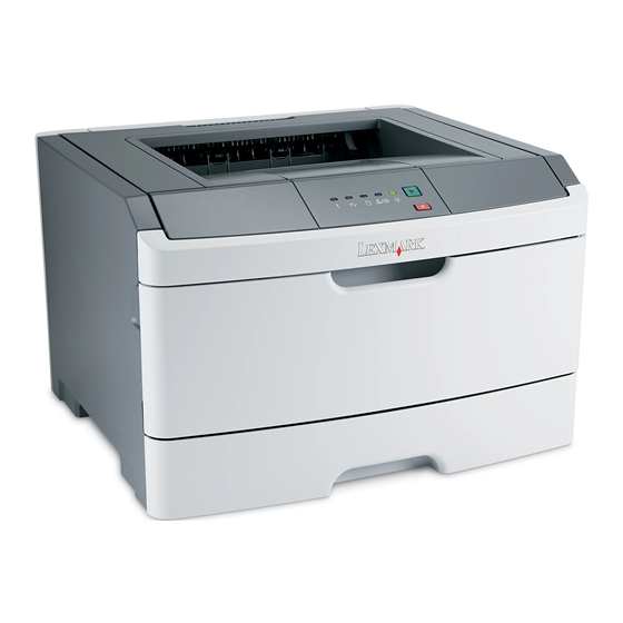 Lexmark E260D - Taa/gov Compliant Setup Sheet