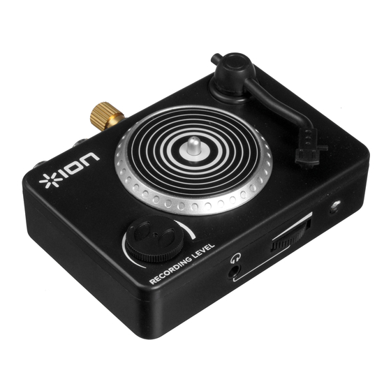 ION VINYL FOREVER Quick Start Manual