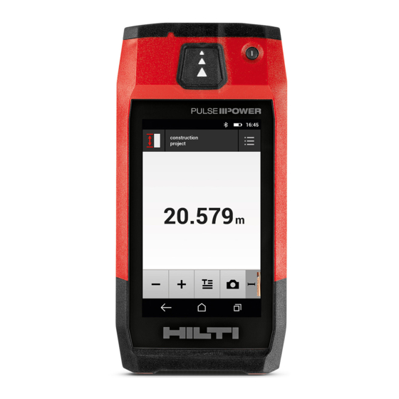 Hilti PD-C Operating Instructions Manual