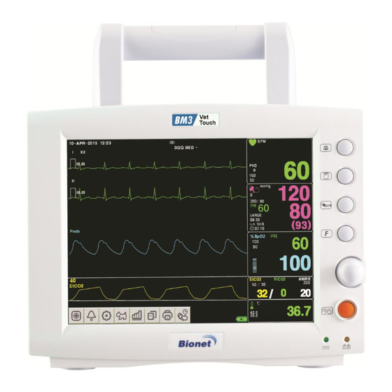 Bionet BM3VET Touch User Manual