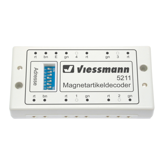 Viessmann 5211 Operating Instructions
