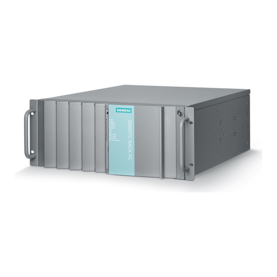 Siemens SIMATIC IPC847C Getting Started