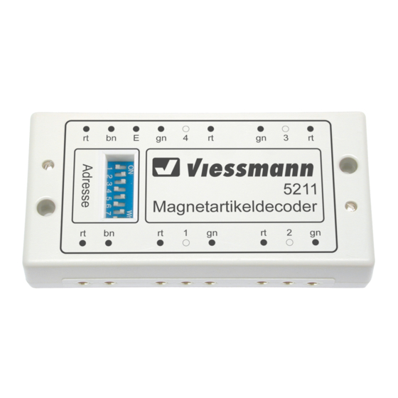 Viessmann 5211 Operation Manual