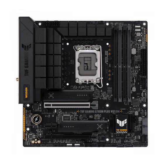 Asus TUF GAMING B760M-PLUS WIFI Manual
