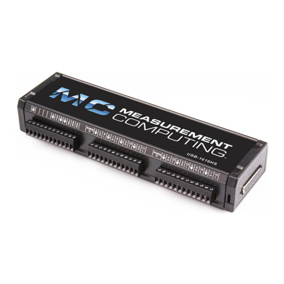 Measurement Computing USB-1616HS User Manual