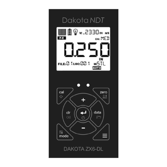 Dakota NDT ZX-6DL Operation Manual