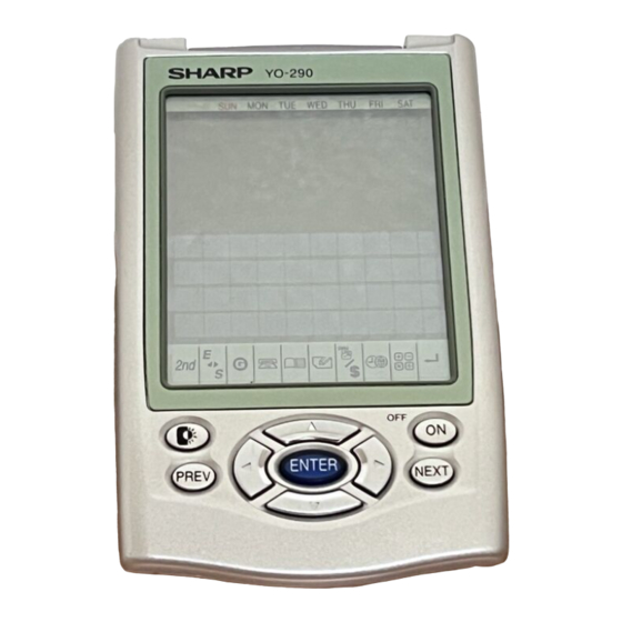Sharp YO-290 Operation Manual