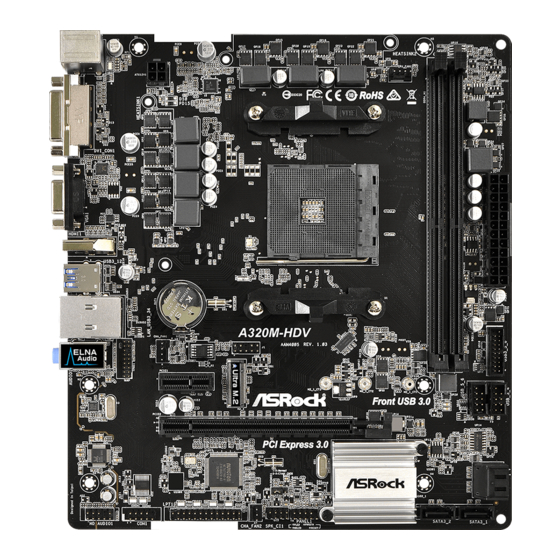 ASROCK A320M-HD User Manual