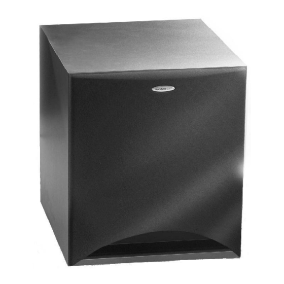 Velodyne CHT-15 Owner's Manual