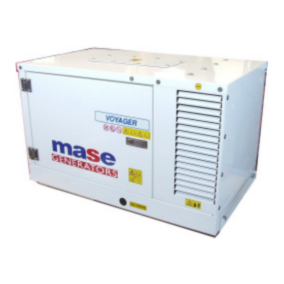 Mase Generators VOYAGER Use And Maintenance Manual