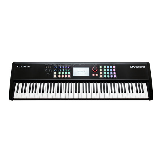 Kurzweil SP7 Grand User Manual