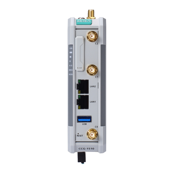 Moxa Technologies CCG-1500 Series Manuals