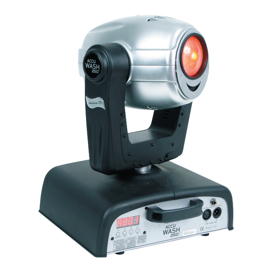 American DJ Accu Wash 250 User Instructions