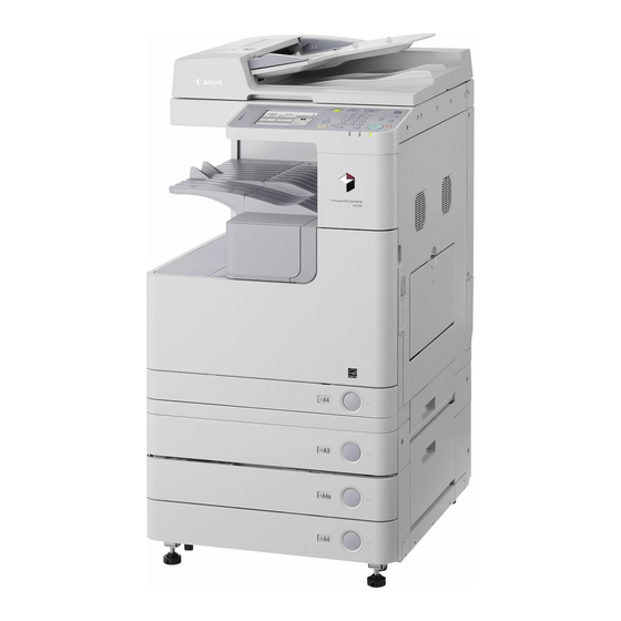 Canon imageRunner 2545i Addendum Manual