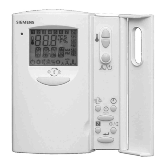 Siemens QAX850 Operating Instructions