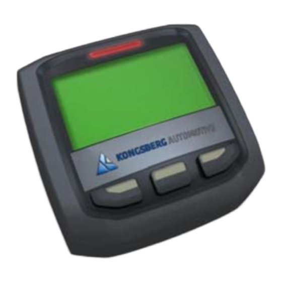Kongsberg KAntrak 1700 User Manual