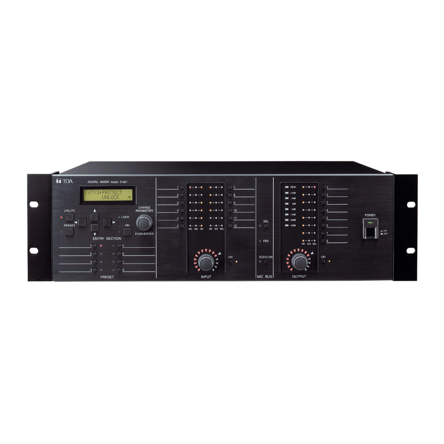 Toa D-901 Firmware Update Manual