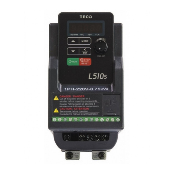 TECO L510s Series Quick Manual