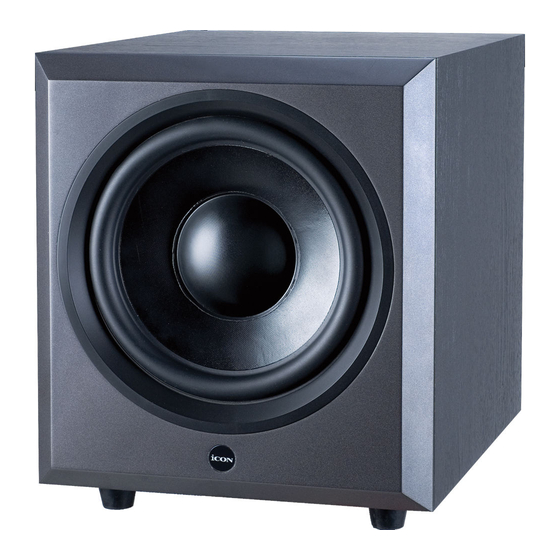 ICON PX-Sub10A Owner's Manual