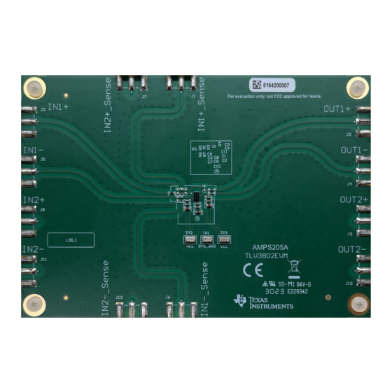 Texas Instruments TLV3802 User Manual