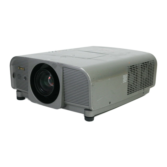 Eiki Multimedia Projector LC-XG400 Owner's Manual
