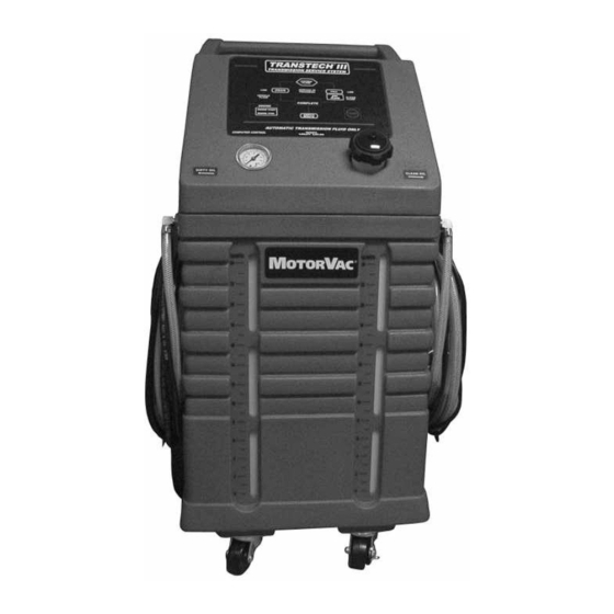 MotorVac TRANSTECH III Transmission Fluid Manuals