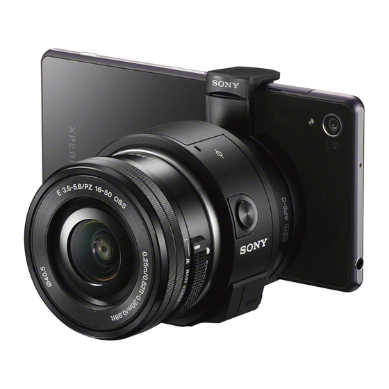 Sony ILCE-QX1 How To Use Manual