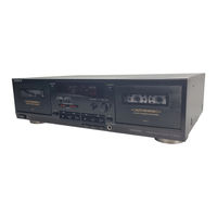 Sony TC-WR590 - Dual Cassette Deck Operating Instructions Manual
