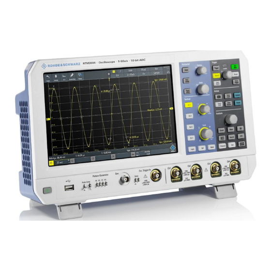 Rohde & Schwarz RTM3000 Demo Manual