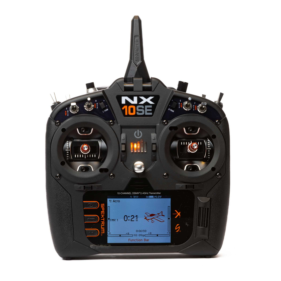 Spektrum NX10SE Instruction Manual