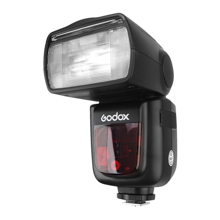 Godox V860 II Pioneering TTL Li-ion Camera Flash Manual