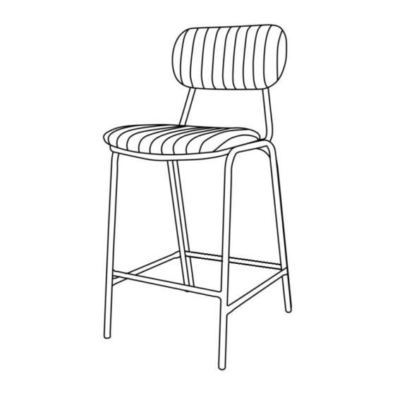 ggm moebel INTERNATIONAL Gino Bar Stool Assembly Instruction