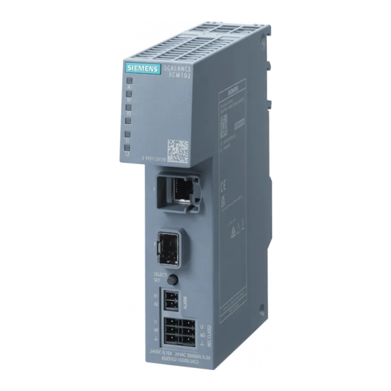 Siemens SCALANCE XCM-100 Equipment Manual