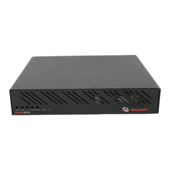 Avocent CPS1600 Brochure