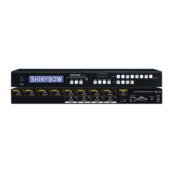 ShinyBow USA SB-5648LCM Matrix Switcher Manuals