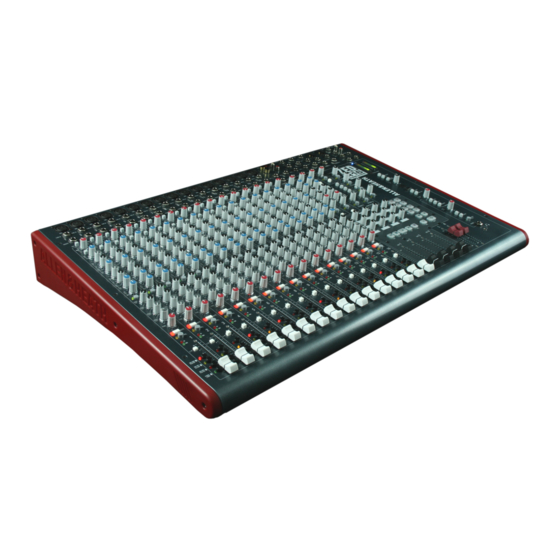ALLEN & HEATH ZED R16 Firewire User Manual