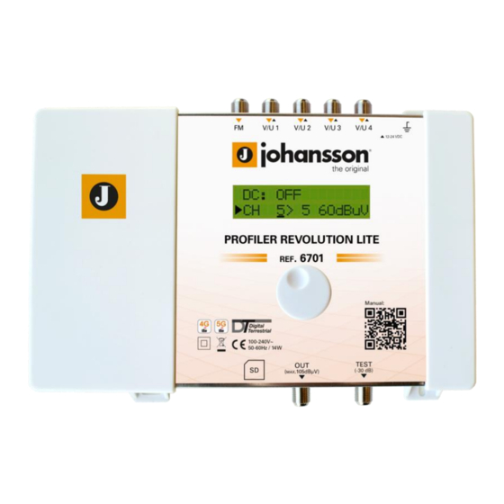 Unitron Johansson Profiler Revolution Lite Manuals
