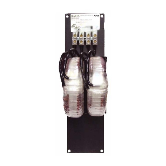 AMX Dual Choke Module RDA-CKM Installation Sheet