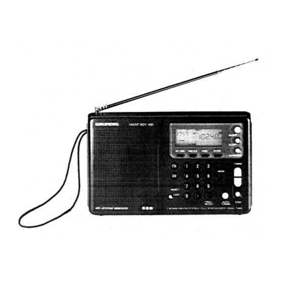 grundig yacht boy 400 manual