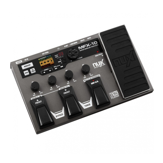nux MFX-10 Owner's Manual