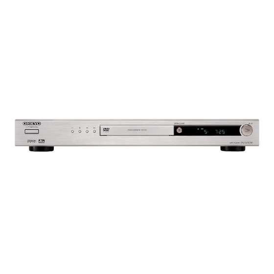 Onkyo DV-SP303 Instruction Manual